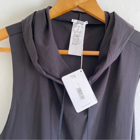 Wolford Black Pure Hooded Top Sleeveless Size XS - Picture 3 of 14